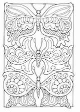 Coloring Pages Butterfly Printable Butterflies Adult Colouring Book Adults Visit Sheets sketch template