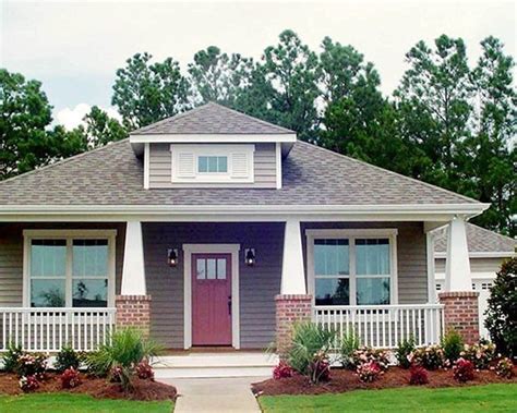 plan ph bungalow house plan  optional attached garage craftsman style house plans
