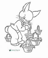 Bunny Easter Coloring Pages sketch template
