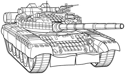 cool tank coloring page