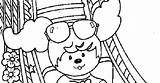 Poochie Coloring sketch template