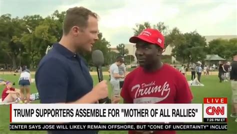 cnn cuts away feed as black trump supporter rejects white