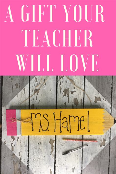 pencil  tags  great gifts   teacher personalised teacher