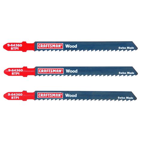 craftsman   jigsaw blades wood  tpi  pk