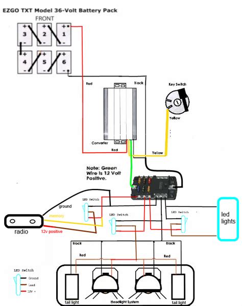 easy read book  volt golf cart battery wiring diagram