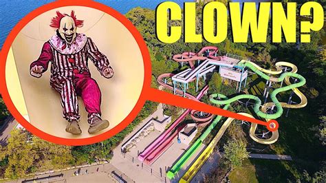 drone catches crazy clown  abandoned water park       youtube