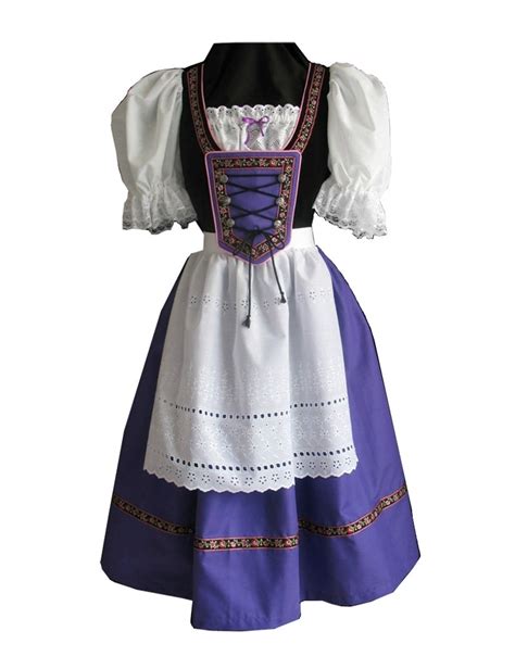 sexy vintage french maid costume women purple patchwork