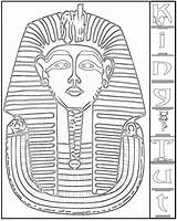 Coloring Egypt Ancient Pages King Egyptian History Printable Kids Tut Sarcophagus Civilizations Map Drawing Mystery Tutankhamun Color Printables Pyramid Colouring sketch template