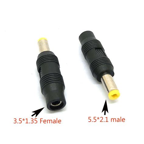 dc power   mm male plug    mm female jack adapter connector  ebay