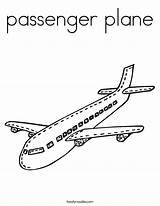 Coloring Plane Passenger Worksheet Airplane Aeroplane Print Outline Twistynoodle Built California Usa Cursive Favorites Login Add Noodle sketch template