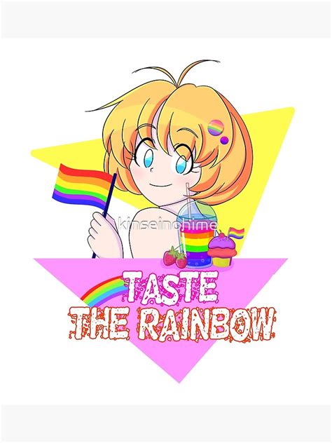 Gay Pride Anime Girl Drawing