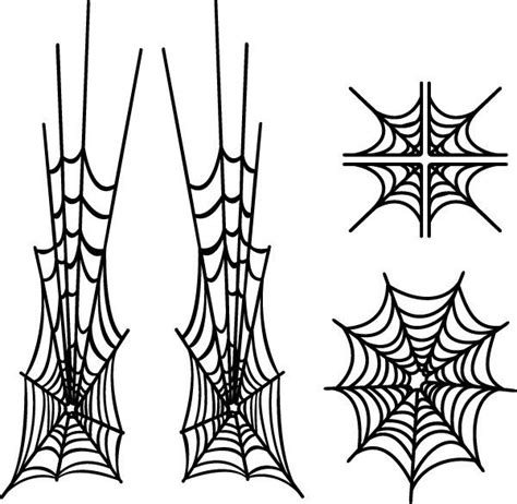 spider web stencil clipart