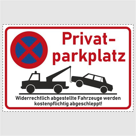 park schild parken verboten privatparkplatz parkverbot