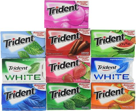 trident sugar  chewing gums pack   assorted flavors buy   united arab