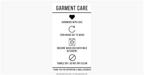 printable care cards   craft business cutting  business