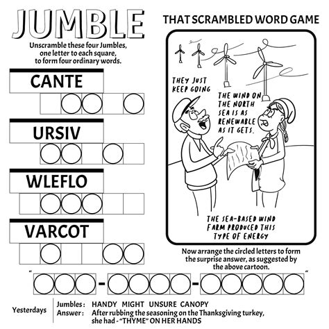 printable jumble word puzzles printableecom