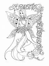 Fairy Coloring Pages Adult Faries Fairies Lineart Pic Deviantart Printable Colouring Ausmalbilder Sheets Drawing Kids Elfen Adults Mystical Books Und sketch template