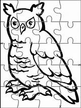 Rompecabezas Jigsaw Websincloud Búho Buho sketch template