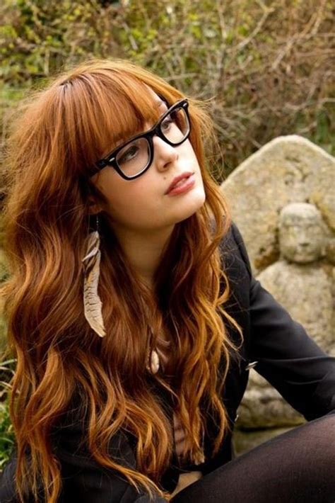 long hairstyles with glasses