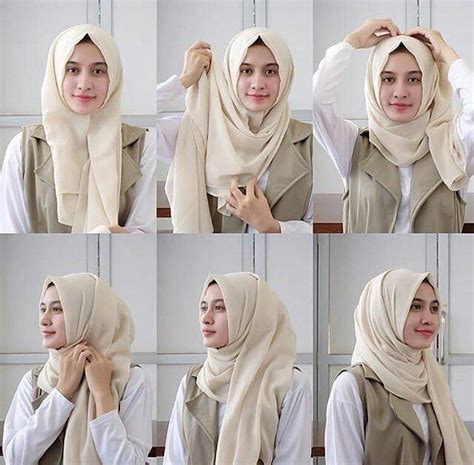 25 inspirasi tutorial hijab segi empat terbaru 2018