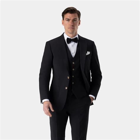 black  piece suit tailor store