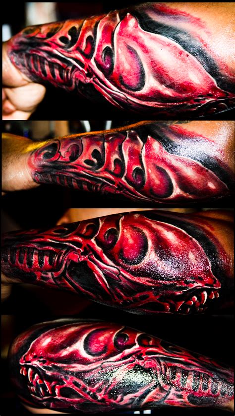 H R Giger Alien Tattoo By Ravenousdevour On Deviantart