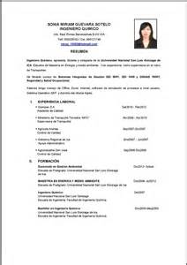 Curriculum Vitae Ingeniero Civil Doc Example Good Resume Template