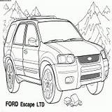 Road Off Escape Ford Coloring sketch template