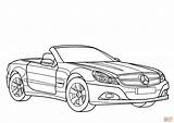 Mercedes Coloring Pages Sl Benz Class Printable Skip Main Drawing sketch template