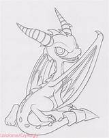 Spyro Darkspyro Imgur Skylanders sketch template