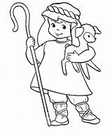 Shepherd Coloring David Boy Pages Good Shepherds Kids Christmas Lamb God Jesus Angels Boys Cute Sheep Color His Clipart Colouring sketch template