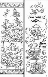 Mothers Coloring Pages Bookmarks Mother sketch template