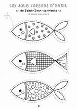 Fish Printable Coloring Avril Poisson Kids Crafts Template Colorier Paper Pages Imprimer Coloriage Poissons Dessin Lessons Fabric Diy Et Baby sketch template