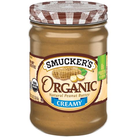organic creamy peanut butter smuckers