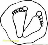 Feet Coloring Footprint Pages Footprints Baby Foot Sand Dinosaur Color Printable Drawing Line Clipart Print Super Kids Getcolorings Interesting Library sketch template