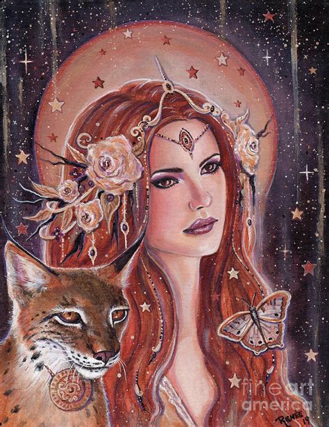 Freya Goddess Painting By Renee Lavoie Fine Art America