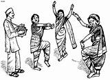 Dances Clipground Lavani sketch template