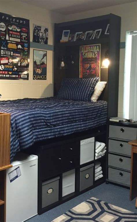 college dorm room   bed storage homemydesign