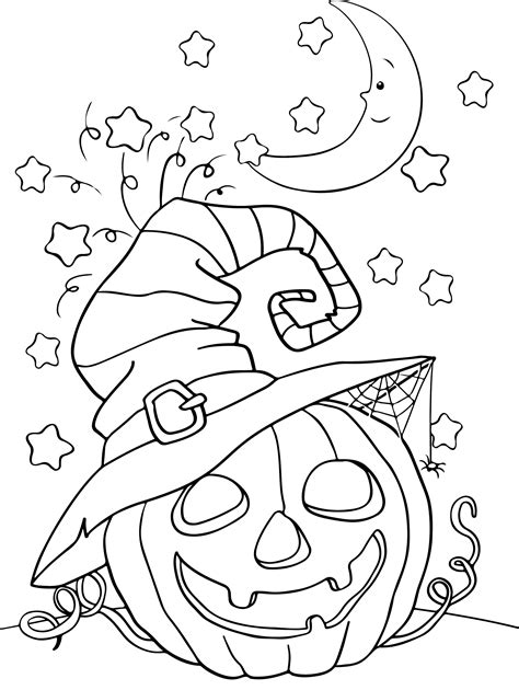 halloween coloring pages  teachers   gambrco