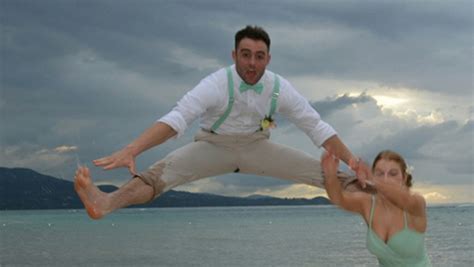 Worst Wedding Picture Ever Man Kicks Bridesmaid Rips Pants
