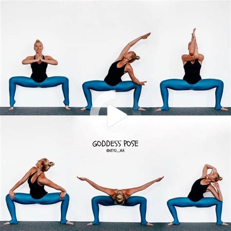 neyu yoga fitness  instagram sharing  variations  goddess