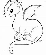 Dragon Cute Coloring Baby Pages Drawing Dragons Cool Easy Drawings Draw Deviantart Cartoon Color Simple Kids Printable Line Sketch Board sketch template