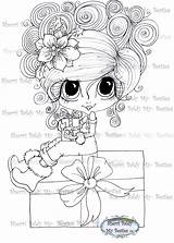 Mybestiesshop Magical Winter Digi Sherri Baldy Stamp Instant Artist sketch template