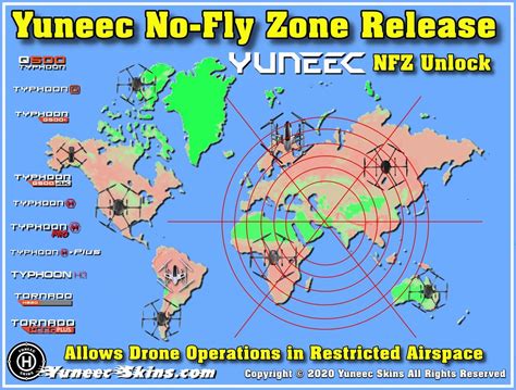 yuneec  fly zone removal release   operations  restricted airspace