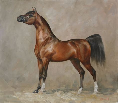 arabian horse painting  anna bazhenova horse painting horses