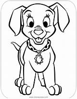 Oddball Puppies Dalmatians 101 Disney Coloring Pages Disneyclips Clip Rolly Lucky Printable sketch template
