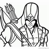 Creed Assassin Eizo sketch template