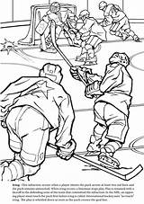 Coloring Pages Hockey Winter Ice Sports Goalie Olympics Printable Extreme Welcome Sheets Dover Publications Crosby Colouring Sidney Adult Color Detailed sketch template