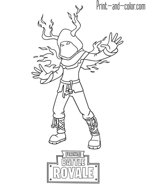 fortnite battle royale coloring page cloaked shadow skin season