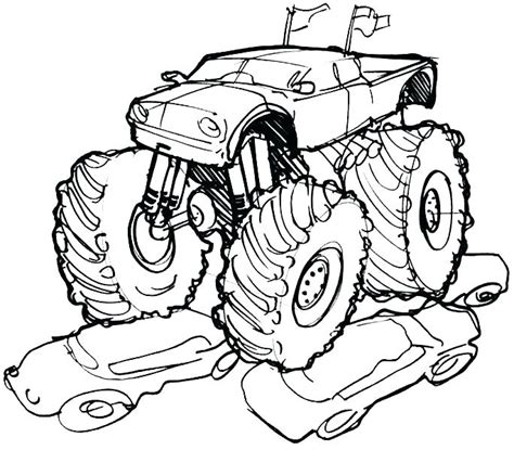 monster jam grave digger coloring pages  getdrawings